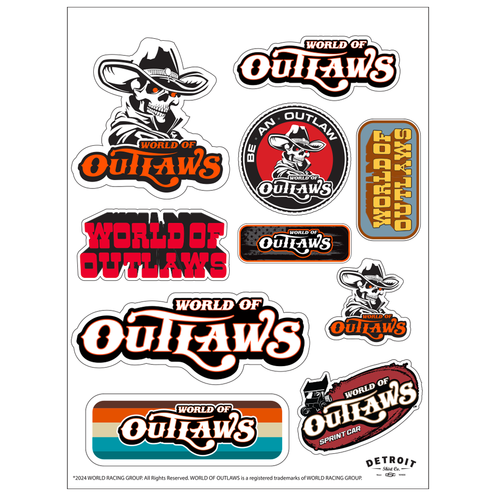 Sticker - World of Outlaws Sheet