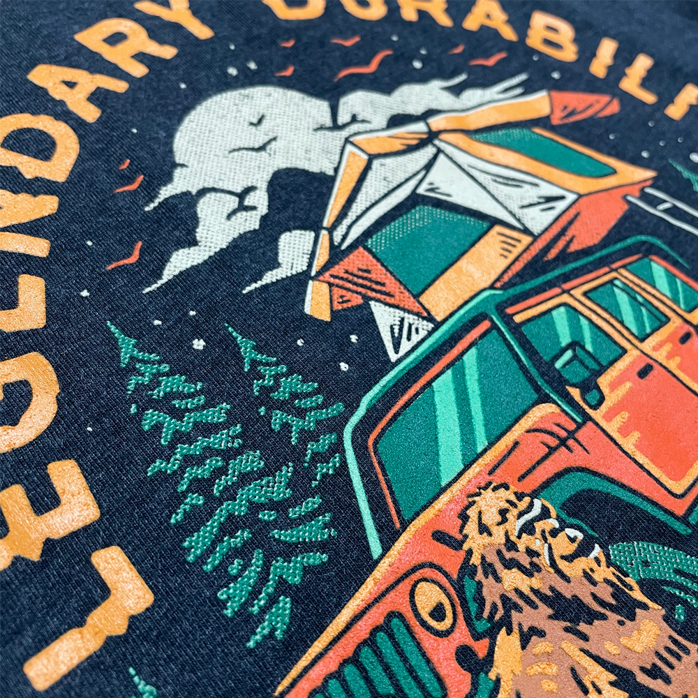 Mens Long Sleeve Hooded T-Shirt - Jeep® Sasquatch Family