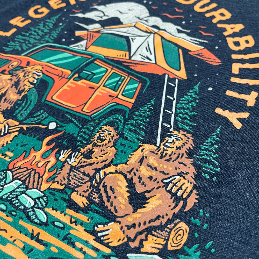 Mens Long Sleeve Hooded T-Shirt - Jeep® Sasquatch Family