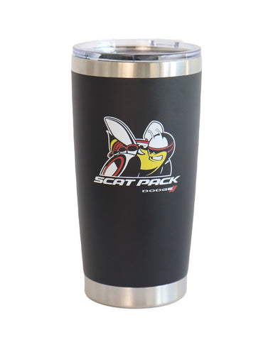 Travel Mug - Dodge Scat Pack - Black - Detroit Shirt CompanyFCA - DodgeDrinkware (Accessories)