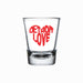 Shot Glass - Detroit Love - Detroit Shirt CompanyDetroit Shirt CompanyDrinkware (Accessories)