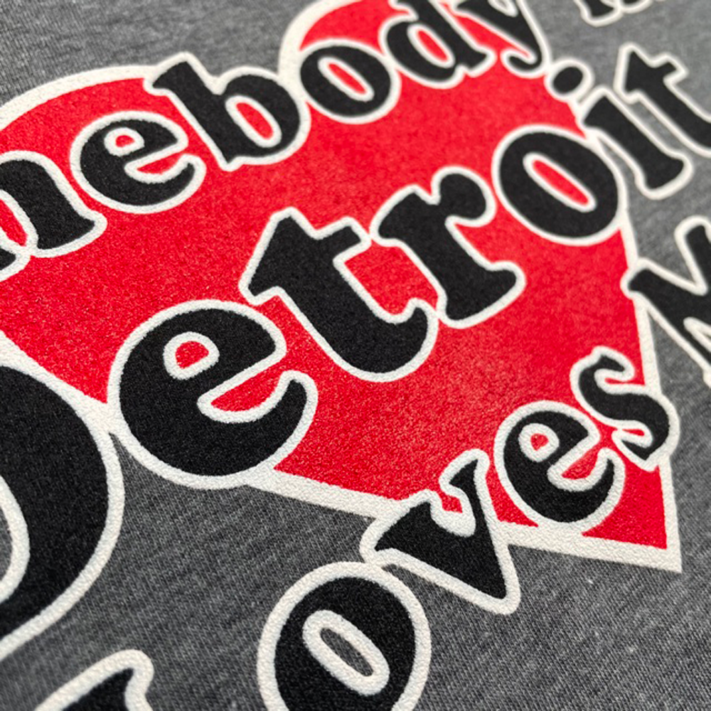 Ladies Relaxed V-Neck - Somebody in Detroit Loves Me
