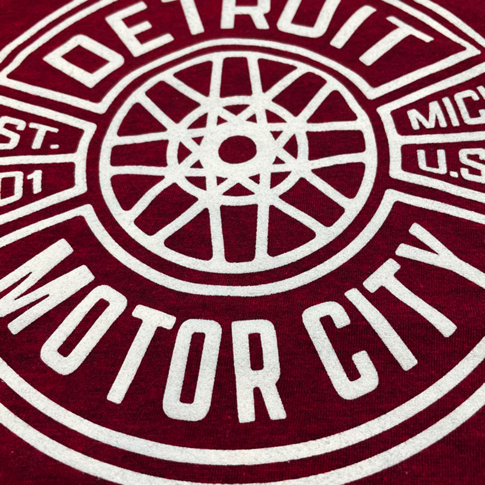 Ladies Detroit Spokes 2 - Deep Heather Red