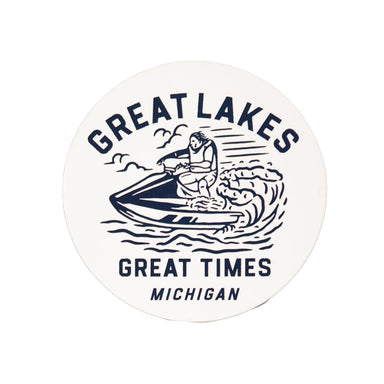 Sticker - Great Lakes Jet Ski - Detroit Shirt CompanyDetroit Shirt CompanyStickers (Accessories)