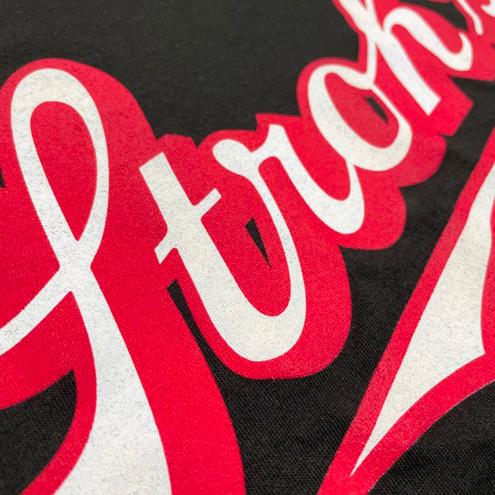 Mens Stroh's Script T-shirt (Black)