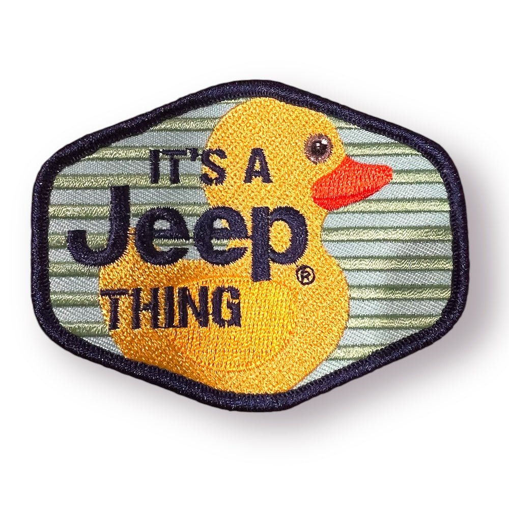 Patch - Jeep Duck - It's A Jeep Thing Stripes - Green - Detroit Shirt CompanyFCA - JeepPatches (Accessories)