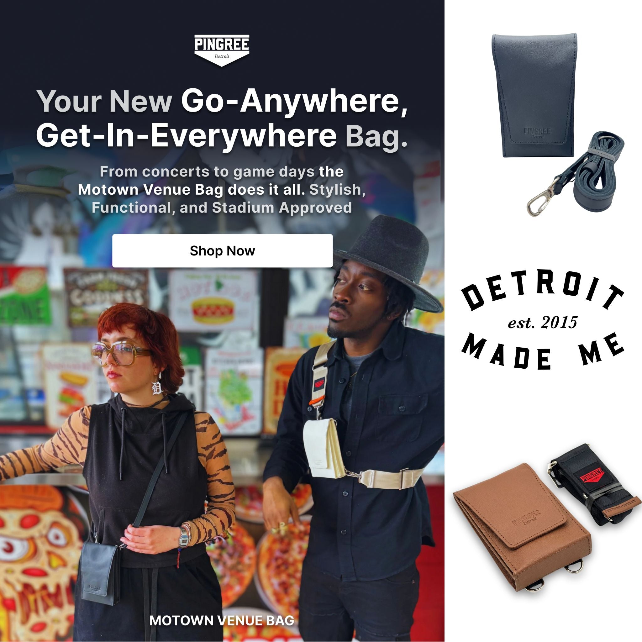 Motown Venue Bag - Seatbelt Strap