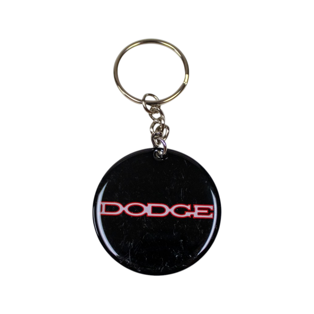 Keychain - Dodge Demon Vintage - Round Metal