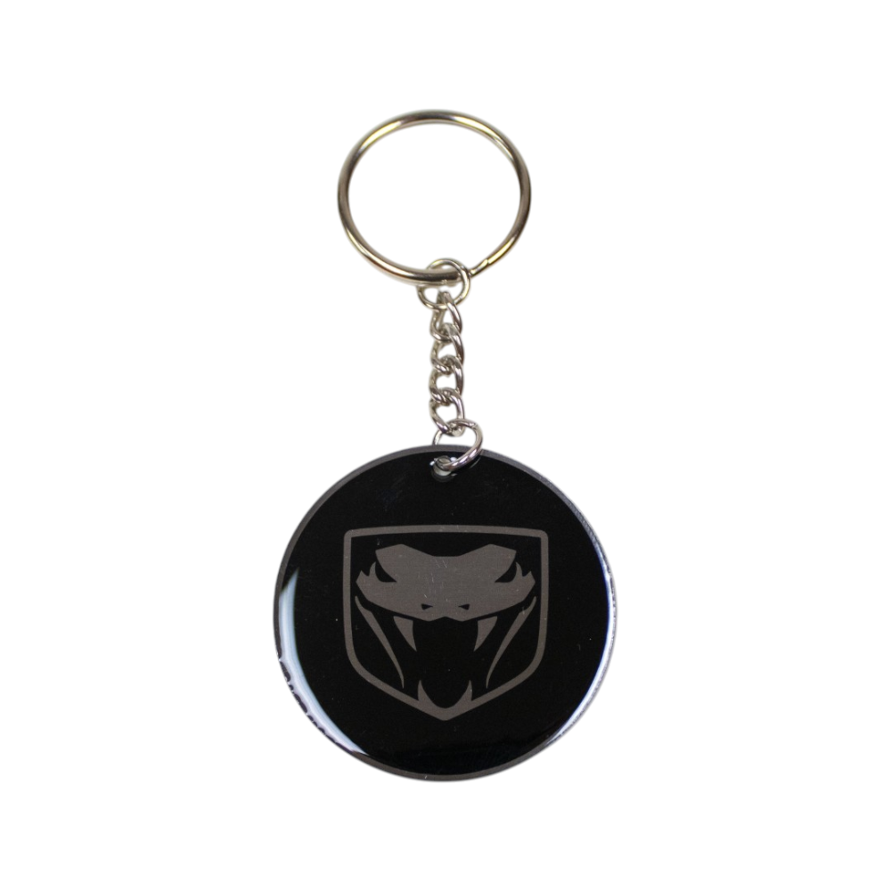 Keychain - Dodge Viper Fangs - Round Metal