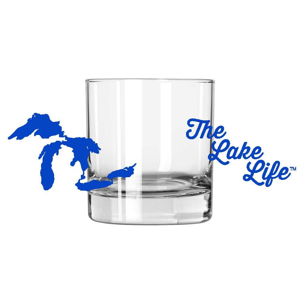 Whiskey Rocks Glass - Michigan The Lake Life - Detroit Shirt CompanyDetroit Shirt CompanyDrinkware (Accessories)