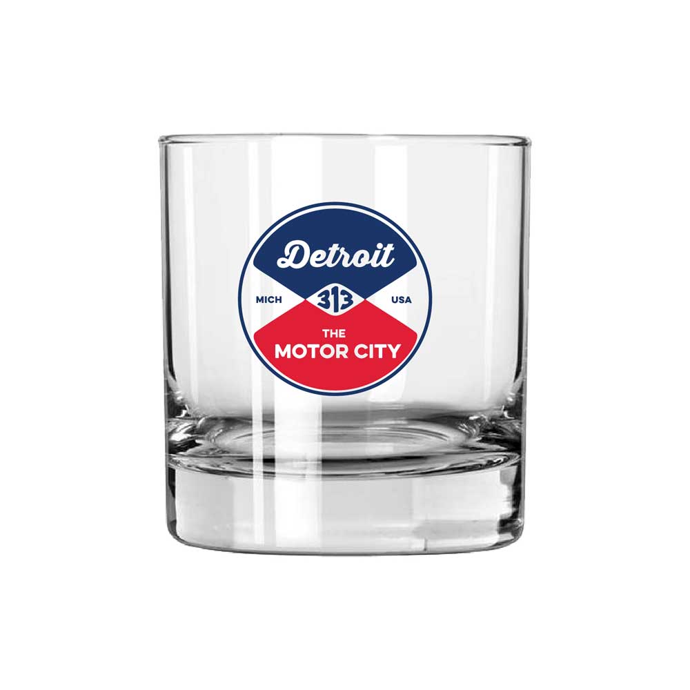 Whiskey Rocks Glass - Detroit Reel - Detroit Shirt CompanyDetroit Shirt CompanyDrinkware (Accessories)