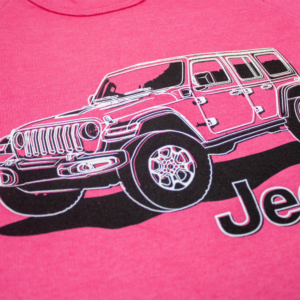 Jeep® Wrangler Line Art - French Terry Crewneck Sweatshirt