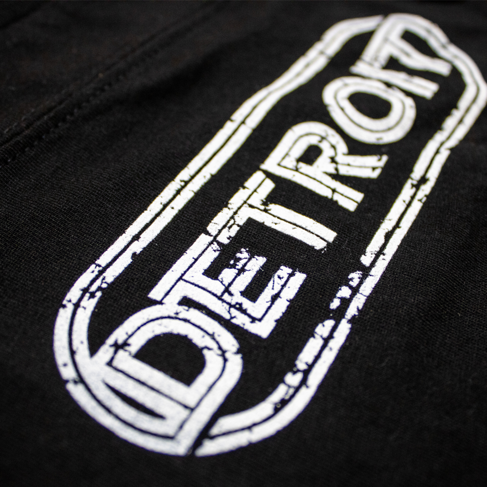 Baby Onesie - Detroit Wrap - Black/White