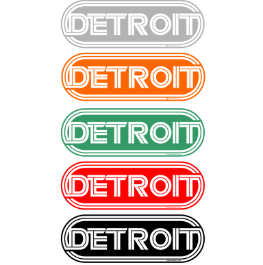 Sticker - Detroit Wrap - Detroit Shirt CompanyDetroit Shirt CompanyStickers (Accessories)