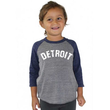 Youth - Detroit Bend Triblend 3/4 Sleeve Baseball T-shirt - Detroit Shirt CompanyDetroit Shirt CompanyKids Apparel