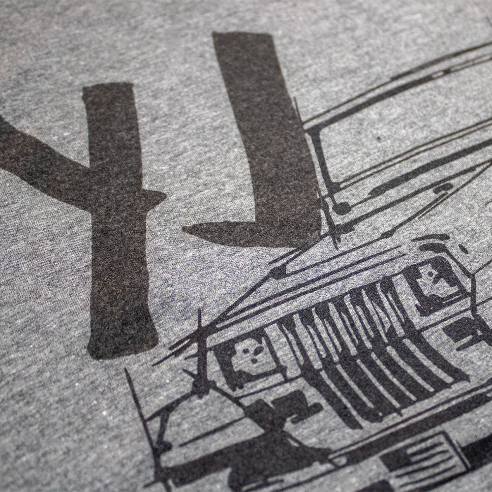 Mens Jeep® Wrangler YJ - LDD Series - Triblend Grey T-Shirt