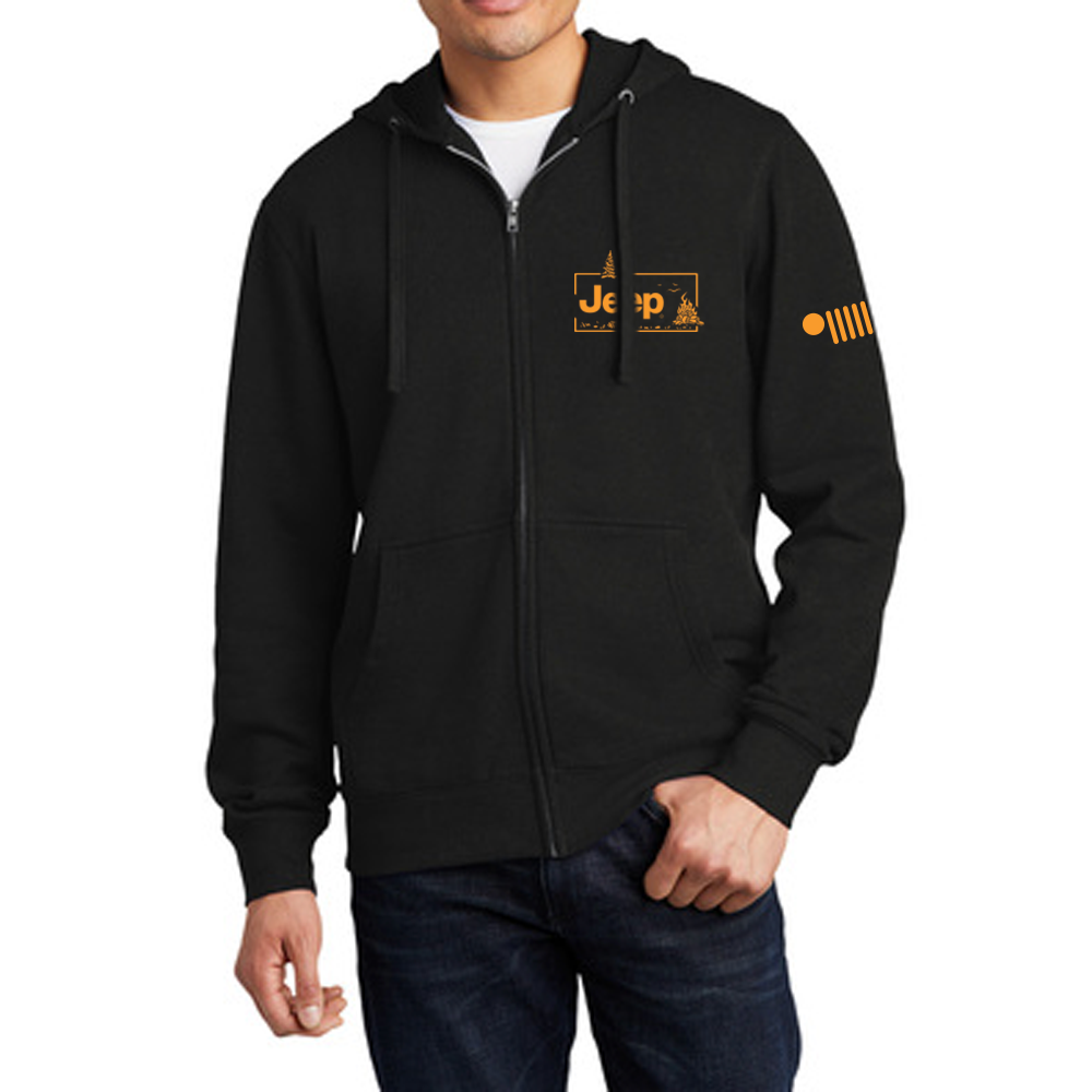 Mens Jeep® Sasquatch Zip Hoodie Sweatshirt - Black