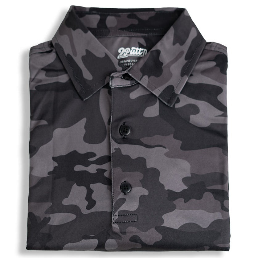 Black Camo Men's Polo