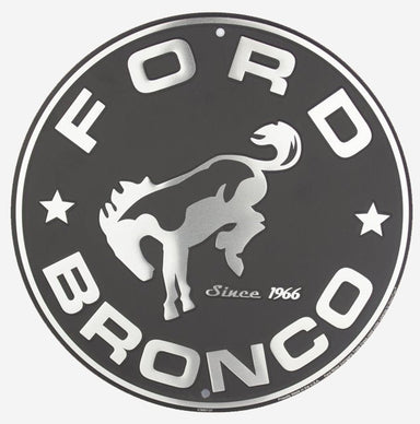 Metal Sign - Ford Bronco Circle - Detroit Shirt CompanyHangtimeOther Accessories