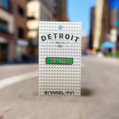 Enamel Pin - Detroit Street Sign - Detroit Shirt CompanyDetroit Shirt CompanyEnamel Pin