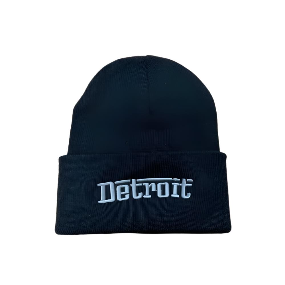 Hat - Detroit Grigio Flip Knit - Black