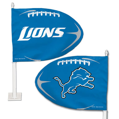 Detroit Lions - Football Shaped Car Flag - Detroit Shirt CompanyWinCraftOther Accessories