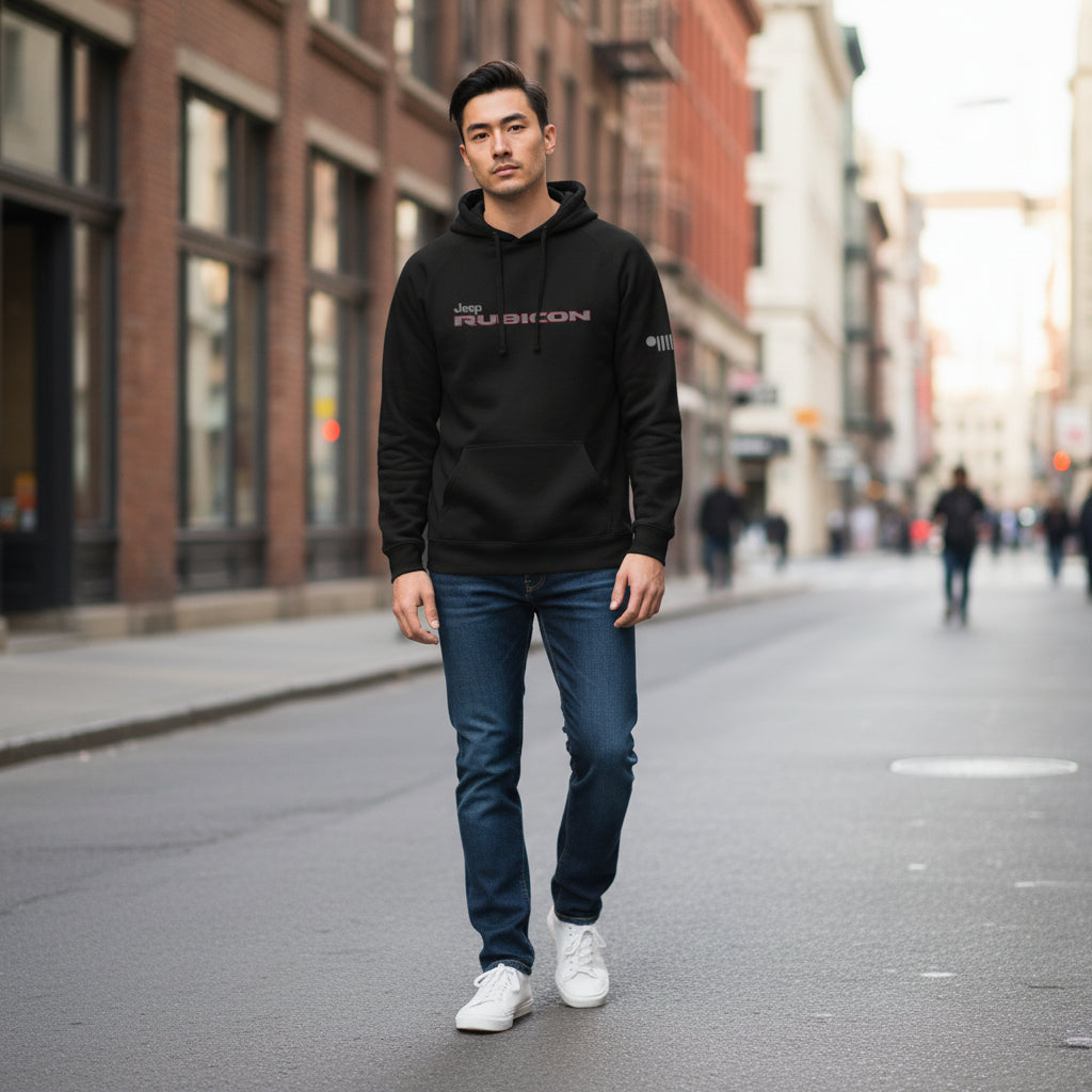 Mens Jeep® Rubicon French Terry Hoodie - Black