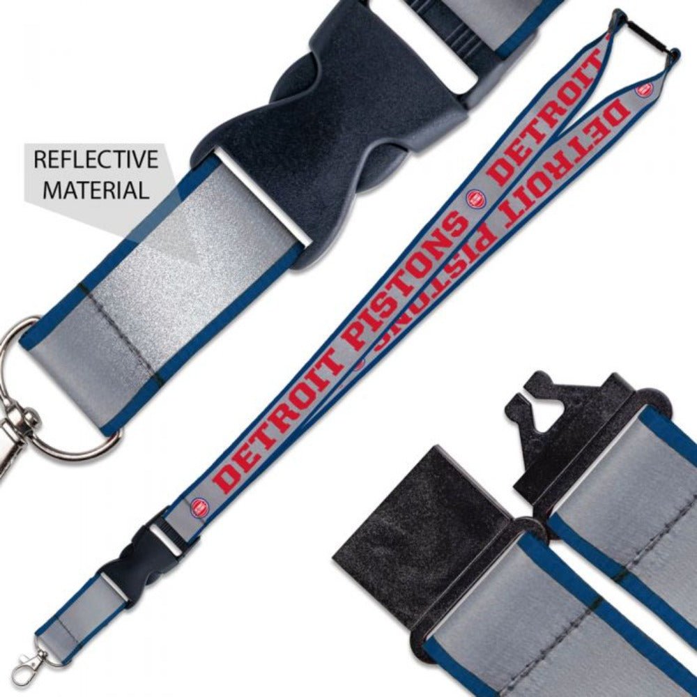 Detroit Pistons - 1" Reflective Lanyard