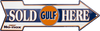 Metal Sign - Gulf Sold Here Arrow