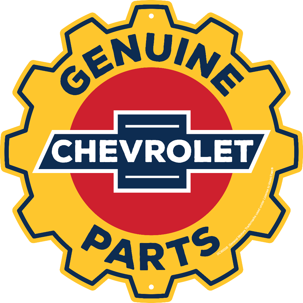 Metal Sign - Chevrolet Genuine Parts Gear