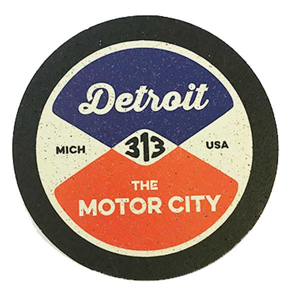 Rubber Coaster Set Detroit Coasters Detroit Shirt Company