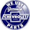 Metal Sign - Genuine Chevrolet Parts Circle