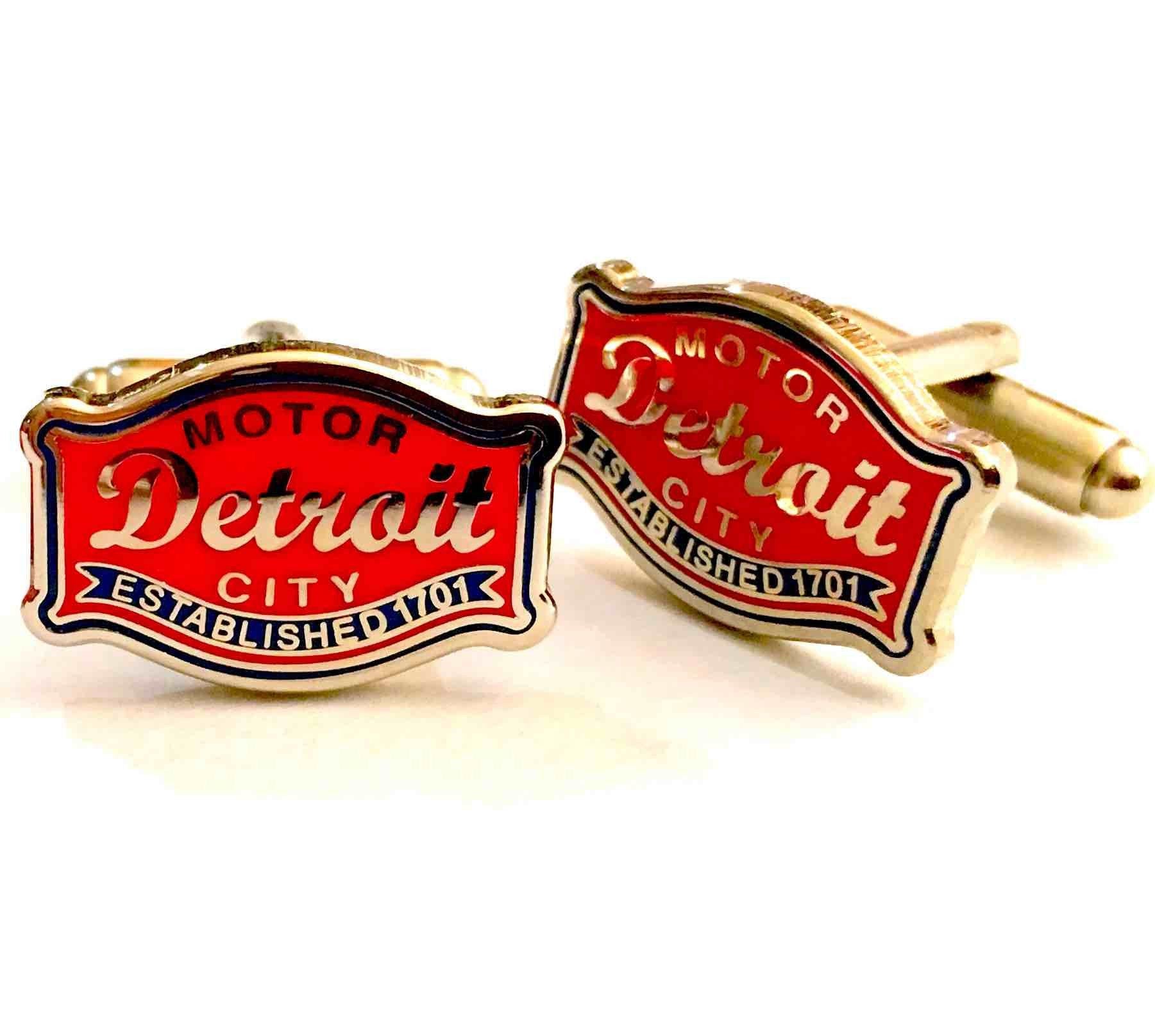 Cufflinks - Detroit Buckle suit shirt Accessories-Detroit Shirt tshirt t-shirt and accessories Company