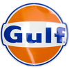 Metal Sign - Gulf Die cut