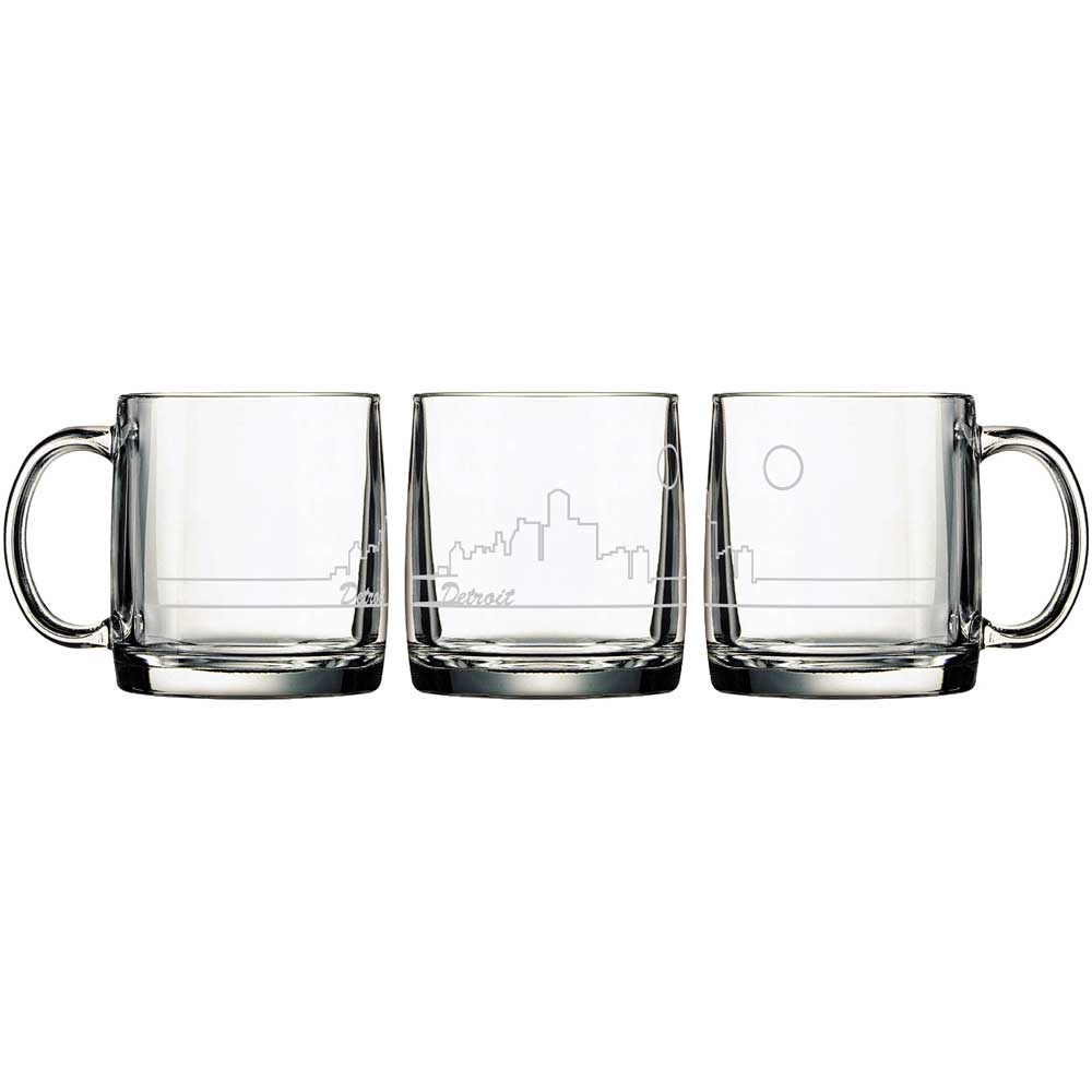 Mug - Detroit Skyline Glass