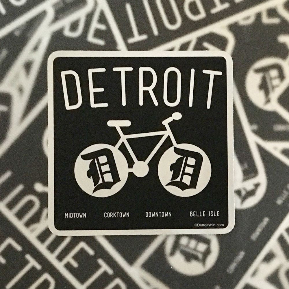 Sticker - Detroit Bike-Sticker-Detroit Shirt Company