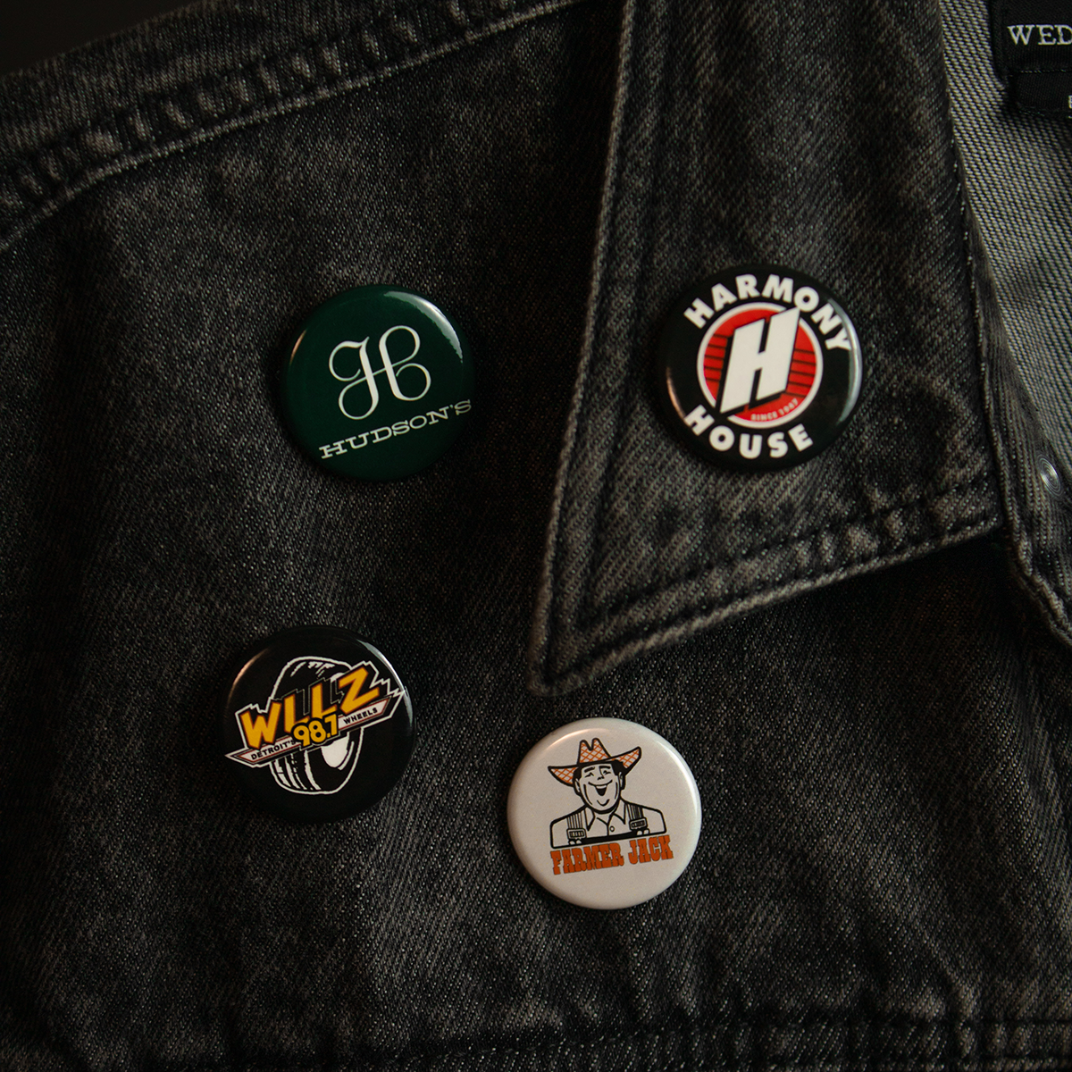 Detroit Vintage - 4 button pack