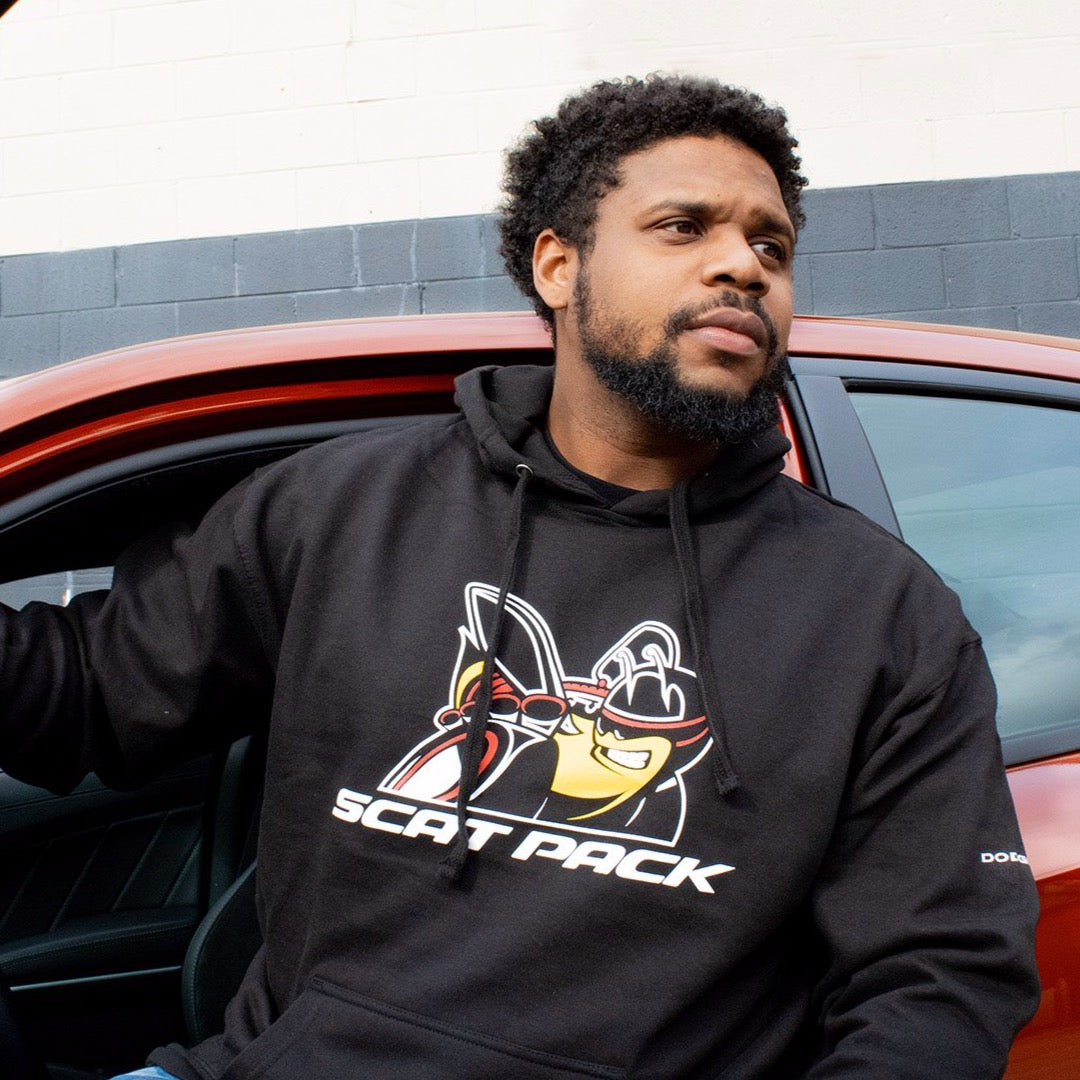 Dodge Scat Pack Hoodie Sweatshirt Black