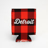 Coozie - Detroit Script Plaid