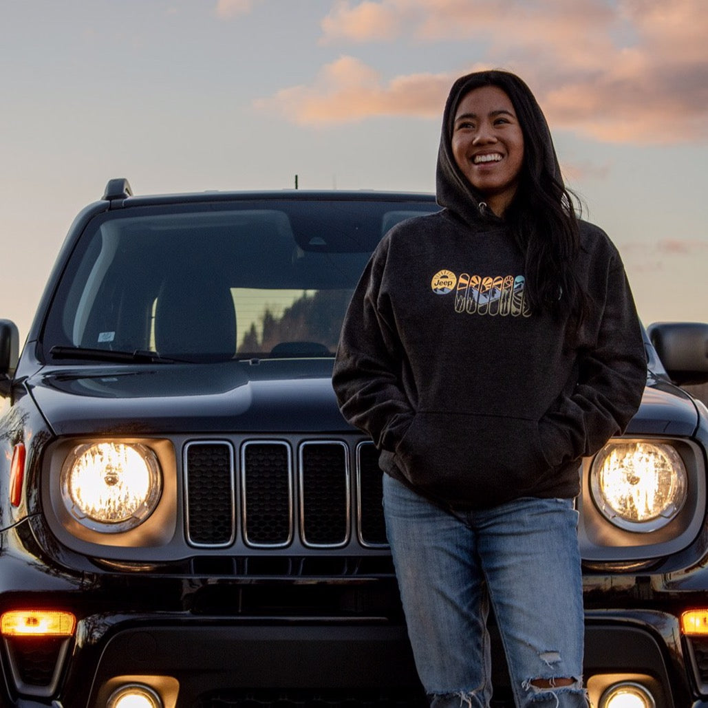 Mens Jeep® Atomic Grille Hoodie - Black