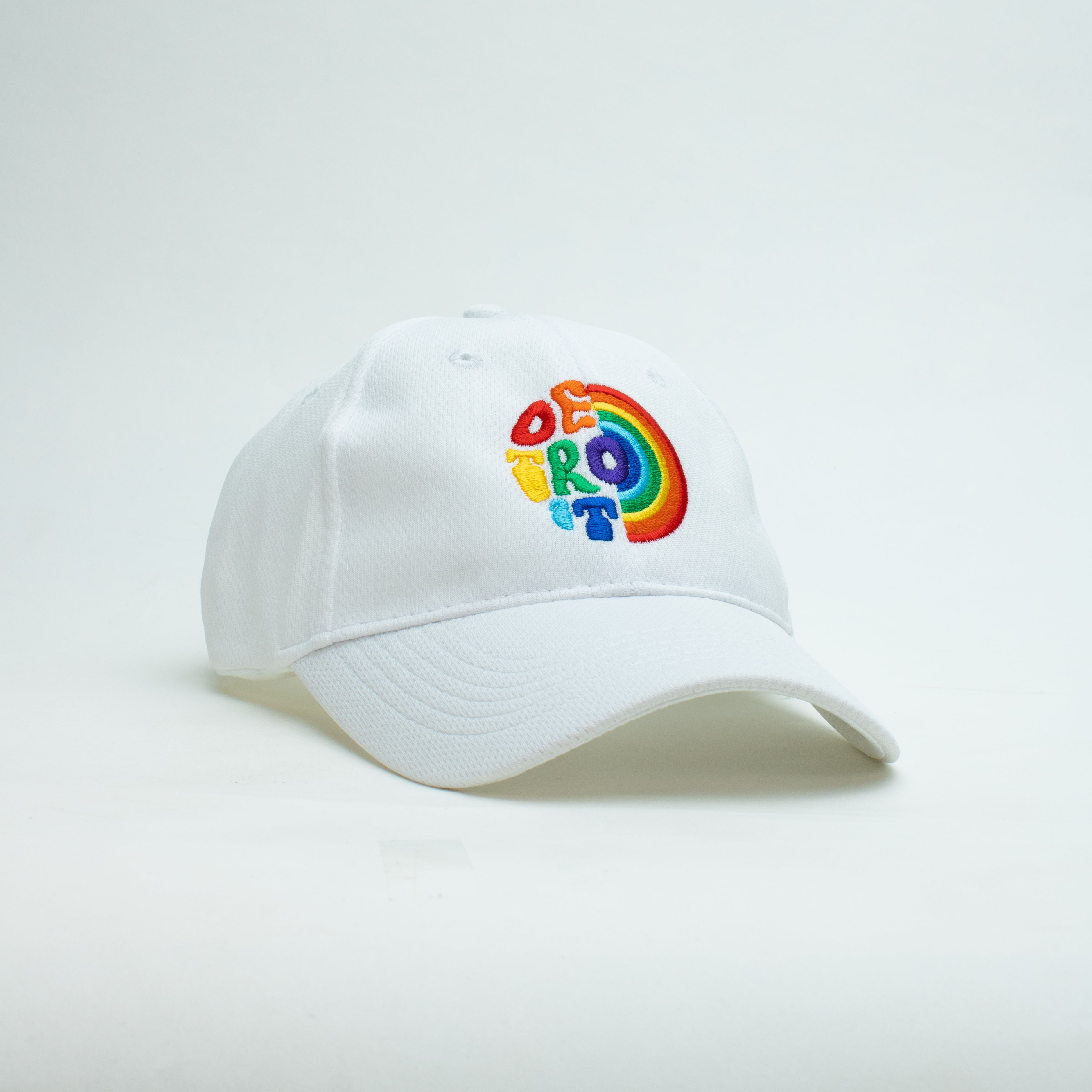 Youth Hat - Detroit Rainbow - Performance White