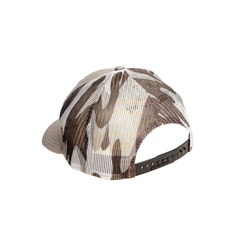 Hat - Jeep Heather Grey and Camo Trucker Patch Hat