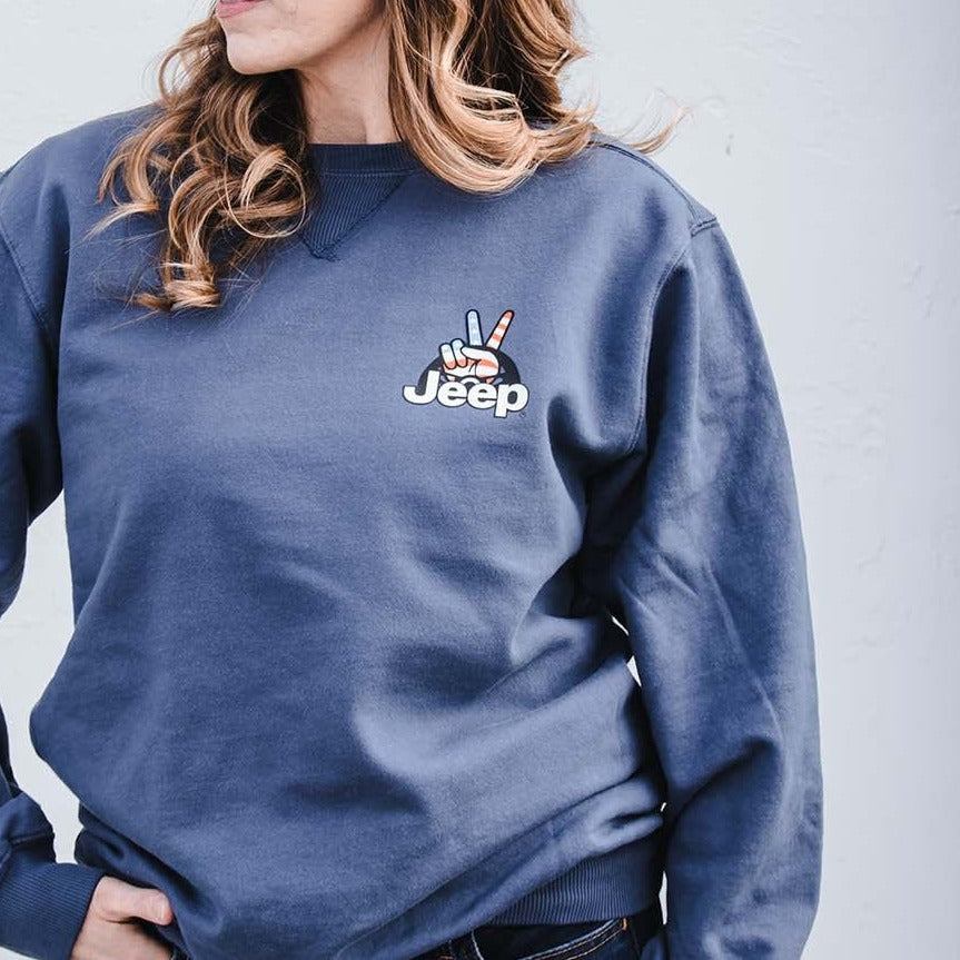 Mens/Unisex Jeep® Wave Crew Sweatshirt