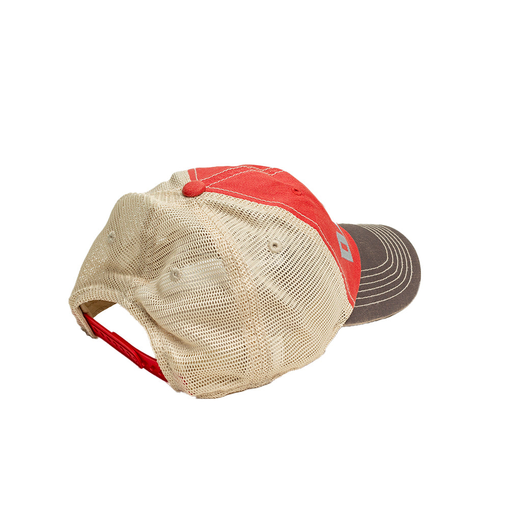 Hat - Detroit Bend Twill (Red / Bone / Charcoal)