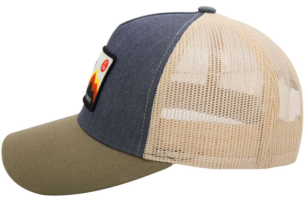 Hat - Jeep Have Fun Out There Trucker Patch Hat - Charcoal/Olive/Khaki