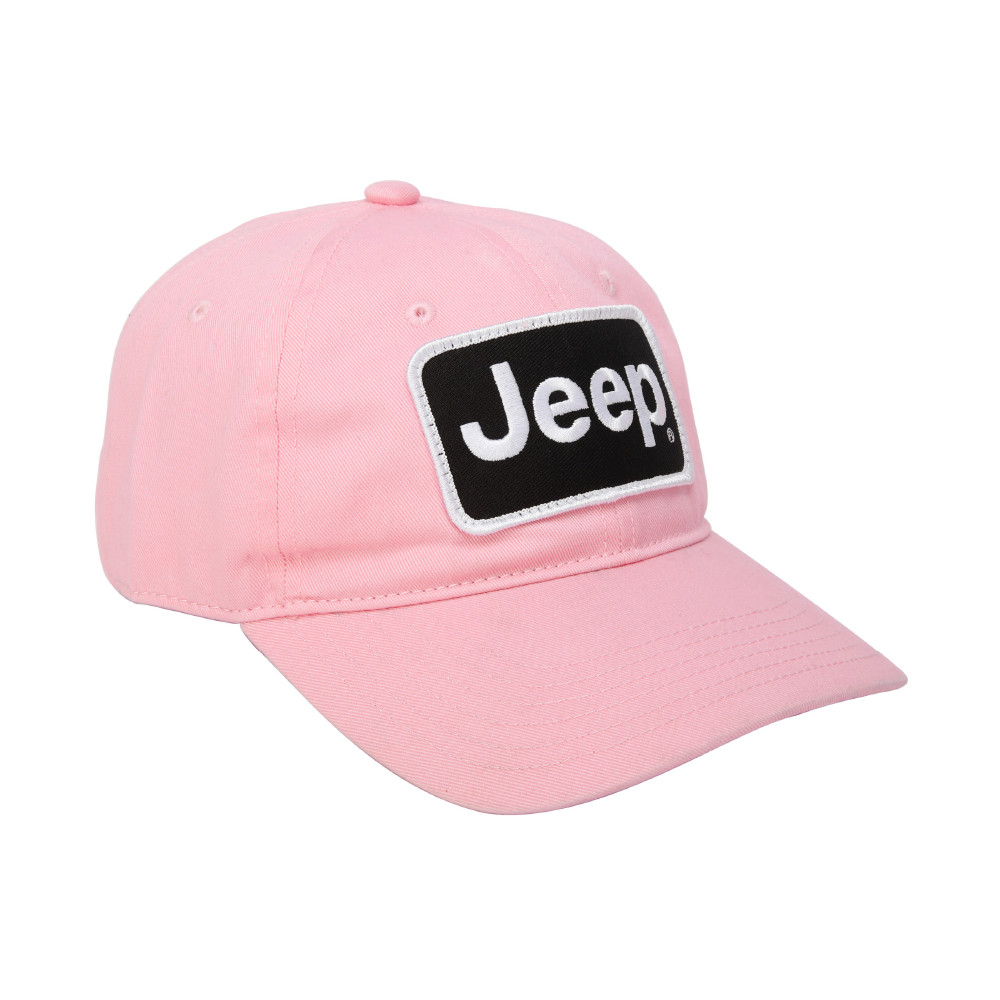 Hat - Jeep Chino Twill Patch - Pink