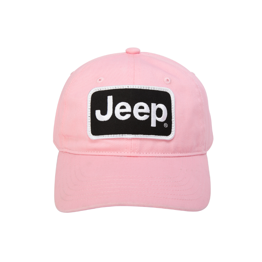 Hat - Jeep Chino Twill Patch - Pink