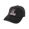 Hat - Jeep Wave USA Chino Twill Patch Hat - Washed Black