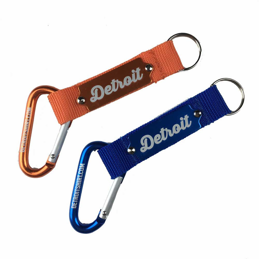 Keychain - Detroit Script carabiner-Keychain-Detroit Shirt Company