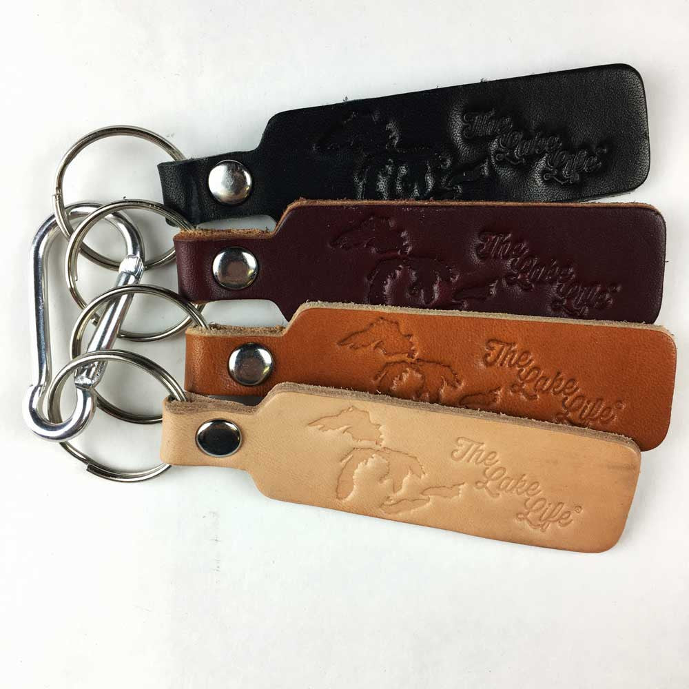 Keychain - The Lake Life leather-Keychain-Detroit Shirt Company